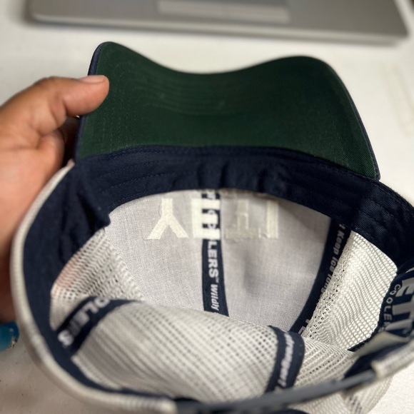 Yeti Coolers Branded Blue & White Trucker Snapback Hat Cap Adjustable Unisex - Picture 6 of 7